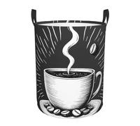 Hot Coffee Cup Laundry Basket Hamper Kids Storage Basket Toy Organizer Bin For Bedroom, Bathroom, College Dorms, Boys And Girls