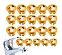 Hot Cold Faucet Indicator - 20 Pieces Replacement Handle Index Buttons | Red and Blue Signs for Bathroom and Kitchen | Shower Valve Accessories for Daily Maintenance