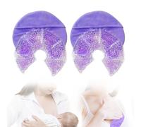 Hot Cold Gel Bead Breast Therapy Pack,Breast Ice Packs for Breastfeeding,Relief for Breastfeeding,Nursing Pain, Mastitis,Engorgement,Plugged Ducts, Boost Milk Let-Down & Production (#42 Purple)