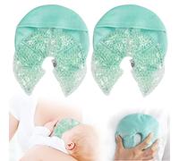 Hot Cold Gel Bead Breast Therapy Pack,Breast Ice Packs for Breastfeeding,Relief for Breastfeeding,Nursing Pain, Mastitis,Engorgement,Plugged Ducts, Boost Milk Let-Down & Production (#8 Blue)