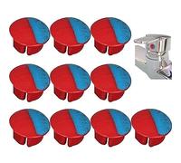 Hot/cold Indicator for Faucets 10 Pcs/set Universal Hot and Cold Signs Buttons for Kitchen Bathroom Sinks Faucets