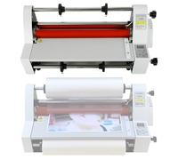 Hot Cold Laminating Machine 700W, Single/Dual Sided, for A4 Documents Photos, Home Office School Use