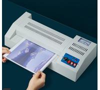Hot Cold Roll Laminator, 32cm Thermal Laminating Machine with Switch Button,A3/A4 /A5 Automatic Film Laminator with Adjustable Temperature,for School Office Commercial Use