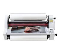 Hot & Cold Roll Laminator Machine, Digital Thermal Laminating for Photos, Adjustable Tension, Digital Display, Ideal for Paper, Cardboard, PVC & Wood