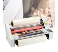 Hot Cold Roll Laminator Machine, Single and Dual Sided Thermal Laminating for Rapid 1 Minute Warm Up, Ideal for School Office Documents Photos Cards