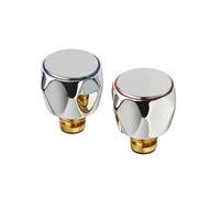Hot/cold Tap Reviver Kit - Round Classic Tap Knobs - Full Turn Only - Chrome