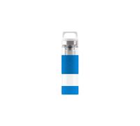 Hot & Cold Thermal Water Bottle (0.4 L), Pollutant-Free and Insulated Thermos Flask, Thermal Glass Bottle with Silicone Shell