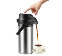 Hot Cold Tumbler, Push Button Flask, Leakproof Thermal Cup Double Wall Insulated, Thermal Bottle for Coffee Tea Water Beverage Travel Home School Office Camping 12.99x4.92 Inches