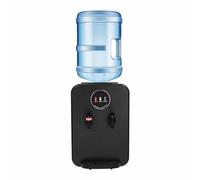 Hot Cold Water Dispenser with LED Light, 3 Temperature Settings, Top Loading Countertop Cooler for Home, Office, or Dorm, Fits 5-19L Bottles, Easy Clean Removable Tray