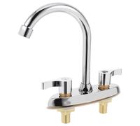 Hot Cold Water Dual Lever Kitchen Sink Faucet