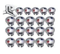 Hot & Cold Water Indicator: Faucet Index Buttons, Replacement Faucet Markers | Long Lasting Identification, Clear Temperature Symbols For Kitchen, Bathroom, Kitchen Restoration