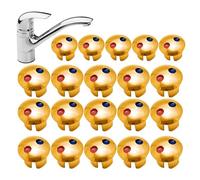 Hot & Cold Water Indicator: Faucet Index Buttons, Replacement Faucet Markers | Long Lasting Identification, Clear Temperature Symbols For Kitchen, Bathroom, Kitchen Restoration