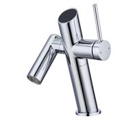 Hot Cold Water Kitchen Faucet, Deck Mount Single Hole Bathroom Faucet 2 Modes 720 Degrees Rotation Brass Multicolor