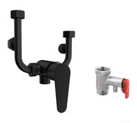 Hot Cold Water Mixer for Shower Wall Mounted(black)