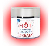 Hot Cream Cellulite Stop - Triple Action Heat Effect Anti Cellulite and Toning Cream: Intensive Slimming Gel, Firming + Shaping. For Men and Women. Visible Results 6X + Powerful - 200 ml