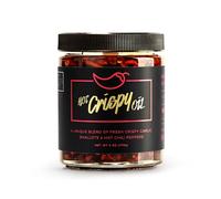 Hot Crispy Oil, An All Natural Unique Blend of Fresh Fried Shallots, Fresh Garlic and a Proprietary Blend of Three Different Chili Peppers. (Original), 170g (6 oz)