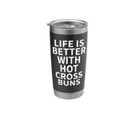 Hot Cross Buns Apparel - Unique Funny Bun Lover Design Stainless Steel Insulated Tumbler