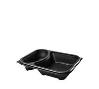 Hot Deli Deluxe 2 Compartment Tray 22.7 x 17.7 x 5cm (1 x 365)
