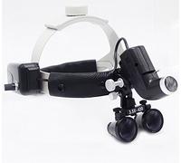 Hot Dental 3.5x Magnification Loupes with Adjustable Headband and 5W LED Headlight for Dental, Surgical, Jeweler, or Hobby
