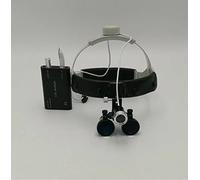 Hot Dental 3W Medical Surgical Binocular 3.5X420mm Leather Headband Loupe with LED Headlight
