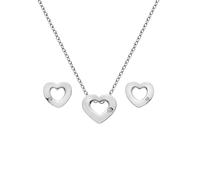 Hot Diamonds Diamond Amulets Heart Pendant & Earring Set SS136