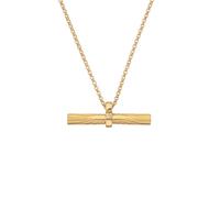 Hot Diamonds x Jac Jossa 18ct Gold Plated Sterling Silver Hope Bar Pendant DP848 - - 18ct Gold Plated Sterling Silver