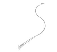 Hot Diamonds Amulets Pearl Pendant | 9250Sterling Silver Necklace with Pearl & Real Diamond - Dainty Pendant for Women on 16"-18" (40-45 cm) Adjustable Chain | Elegant Silver Jewellery For Women