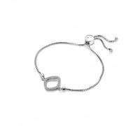 Hot Diamonds Behold White Topaz Adjustable Statement Bracelet DL611