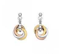 Hot Diamonds Calm Trio Earrings Rose and Yellow Gold Plated