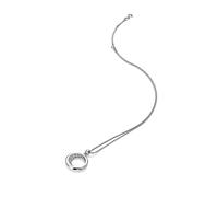 Hot Diamonds Celestial Sterling Silver White Topaz Large Moon Pendant Necklace DP860