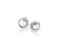 Hot Diamonds Celestial Sterling Silver White Topaz Moon Stud Earrings DE686