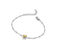 Hot Diamonds Coupled Crossover Two Tone Bracelet 17-21cm