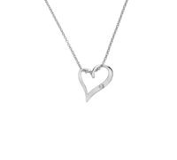 Hot Diamonds Delicate Pointed Twist Heart Pendant DP1086 - Contemporary - Sterling Silver