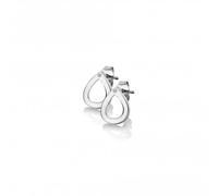 Hot Diamonds Diamond Amulet Sterling Silver Teardrop Earrings D - TITLE Silver