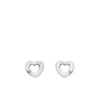Hot Diamond Sterling Silver Amulet Heart Earrings with Diamond | 925 Sterling Silver and real Hand-Set Diamonds | Luxury Gift Wrap Included | Romantic Earrings For Her