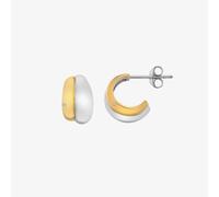 Hot Diamonds Droplet Two Tone Diamond Set Half Hoop Earrings DE872