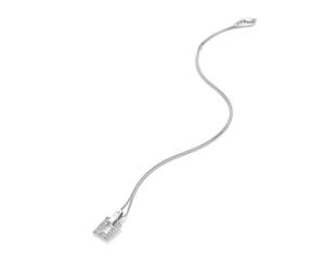 Hot Diamonds Echo Silver White Topaz and Diamond Pendant | 925 Sterling Silver hand Set Diamond Pendant Necklace | Elegant Gemstone Jewellery Gift for Her with Luxury Gift Wrap Included