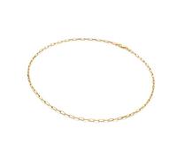 Hot Diamonds Embrace Small Paperclip Chain - 18ct Gold-Plated 9250Sterling Silver Necklace - Adjustable 40-45cm Layering Chain, On-Trend Statement Link Necklace for Women