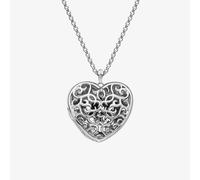 Hot Diamonds Embracing Sterling Silver Heart Locket Necklace DP669