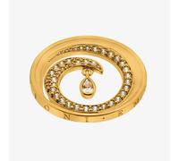 Hot Diamonds Emozioni Oceano Teardrop Gold Plated 33mm Coin EC563