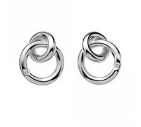 Hot Diamonds Eternity Interlocking Silver Stud Earrings DE308 -