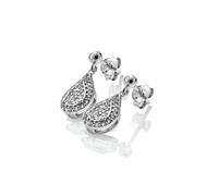 Hot Diamonds Glimmer Sterling Silver White Topaz Earrings