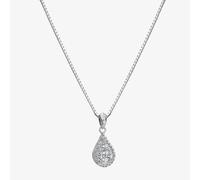 Hot Diamonds Glimmer Sterling Silver White Topaz Pendant DP913