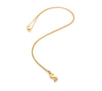 Hot Diamonds Gold Plated Initial Letter Pendant Necklace | 18ct Yellow Gold Plated 925 Sterling SIlver | Gift Wrap Included (Letter S)