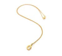 Hot Diamonds Gold Plated Initial Letter Pendant Necklace | 18ct Yellow Gold Plated 925 Sterling SIlver | Gift Wrap Included (Letter Q)