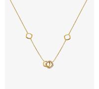 Hot Diamonds HD X GE Connected 18ct Gold Plated White Topaz Necklace DN223