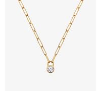 Hot Diamonds HD X GE Revolve 18ct Yellow Gold Plated White Topaz Necklace DN221