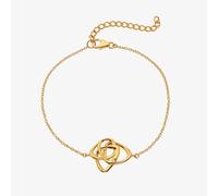 Hot Diamonds HD X Golden Edit Endless Gold Plated Diamond Interlocked Bracelet DL708