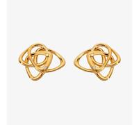 Hot Diamonds HD X Golden Edit Endless Gold Plated Diamond Interlocked Stud Earrings DE843