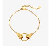 Hot Diamonds X Gold Edit Paris 18ct Gold Plated Shell Bracelet